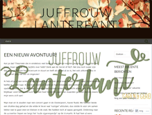 Tablet Screenshot of juffrouwlanterfant.com